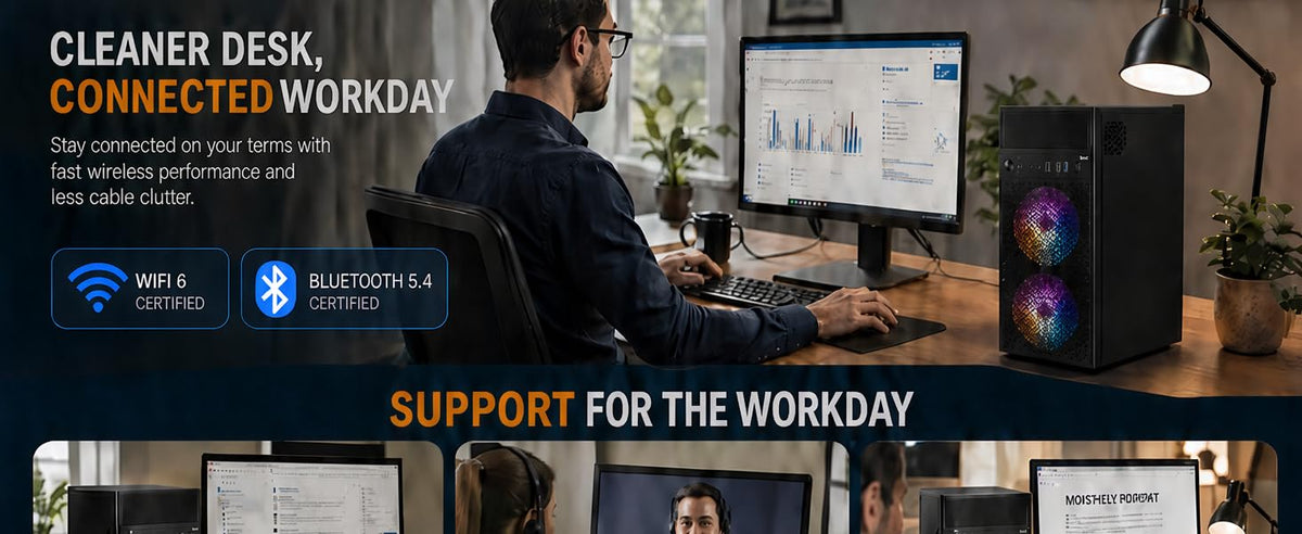 Core i7 Desktop Computer PC | Core i7-4770 3.40Ghz| 16GB RAM | 512GB SSD | 5G WiFi & Bluetooth | HDMI, VGA, Ethernet | USB 3.0 | Windows 11 Pro & Office 24 Installed | 2 Year On-Site Warranty