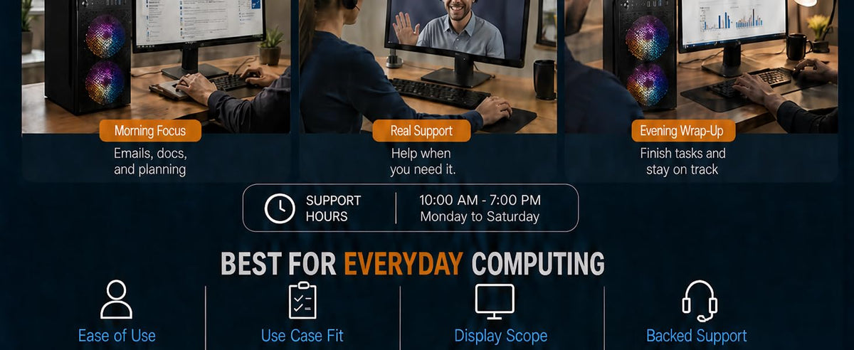 Core i7 Desktop Computer PC | Core i7-4770 3.40Ghz| 16GB RAM | 512GB SSD | 5G WiFi & Bluetooth | HDMI, VGA, Ethernet | USB 3.0 | Windows 11 Pro & Office 24 Installed | 2 Year On-Site Warranty