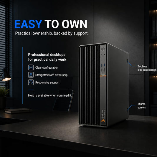 Desktop PC | Core i7-6700 3.40GHz | 16GB DDR4 RAM | 256 M.2 SSD | Win11 Pro & Office 21 | 5G WiFi & Bluetooth | USB Type-C | Premium Metal Tower | 3 Years On-Site Warranty